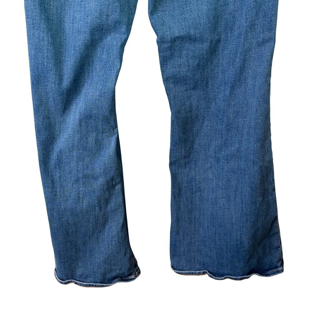 American Eagle Low-Rise Flare Women's Medium Wash Envelope Pocket Jeans Size 16 - Picture 10 of 13